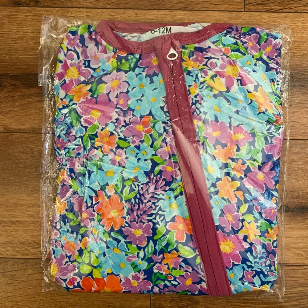 Flower bamboo zip